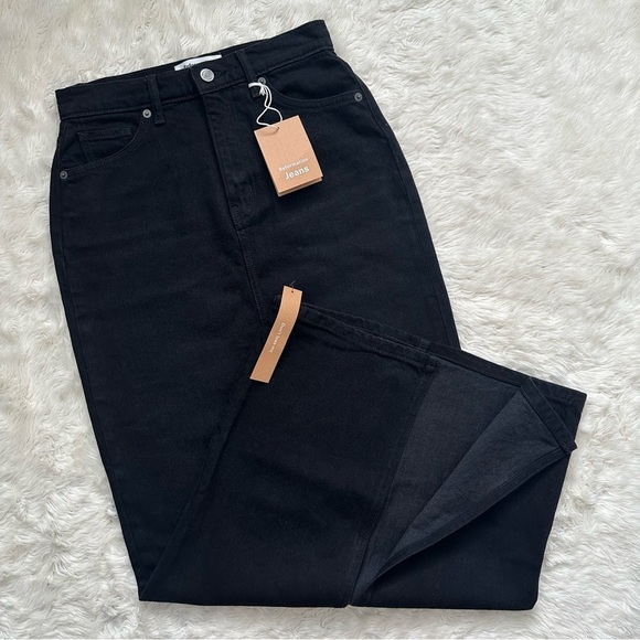 Reformation Daria Ultra High Rise Denim Maxi Skirt Nidri Wash Black 26 NWT New - Picture 1 of 12